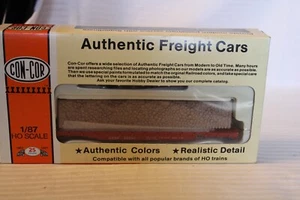 HO Scale Con-Cor, 54' Pulpwood Car, Santa Fe, Red, #95390 - 09201 BNOS - Picture 1 of 3