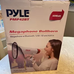 Pyle PMP42BT Bluetooth 40 W megafono altoparlante Bullhorn con ingresso AUX USB e SD - Foto 1 di 5
