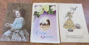 Konvolut 3 alte POSTKARTEN Osterwünsche - Bild 1 von 3