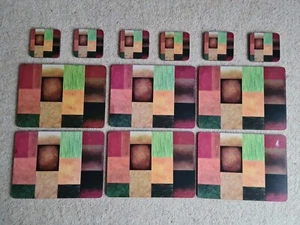 Plymouth Pottery Set of 6 Majestic Placemats and 6 Coasters (12 items in total) - Picture 1 of 9
