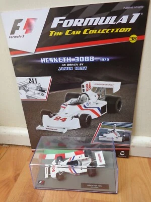 1/43 F1 FORMULA 1 CAR COLLECTION - 1975 HESKETH 308B JAMES HUNT CAR #38 - Image 1 of 2