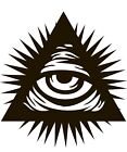 One EYE OF PROVIDENCE Vinyl Decal Sticker - All-Seeing Eye of God - Illuminati