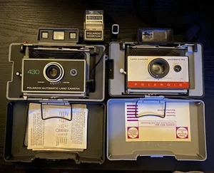 (2) Polaroid Auto 104 Land Camera & 430 - Picture 1 of 3