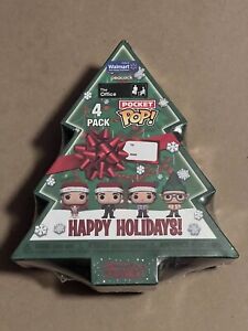 Funko Pocket POP!The Office -2022 Holiday Tree Box Exclusive Vinyl 4-Pack SEALED