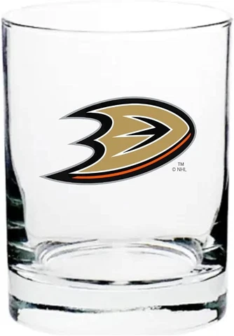 Anaheim Ducks 13.5oz NHL Heavy Base Rocks Glass Cover
