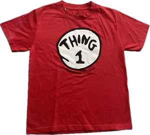 Universal Studios FL Thing 1 T-shirt Youth Small Dr.Seuss Cat In The Hat Movie - Picture 1 of 10