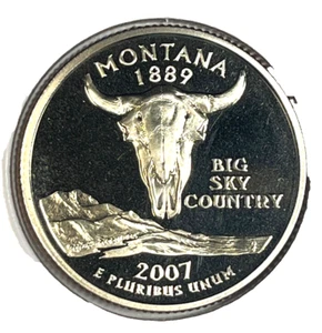 2007 S MONTANA PROOF STATE QUARTER NOT SILVER H345 WE COMBINE SHIPPING - Picture 1 of 2