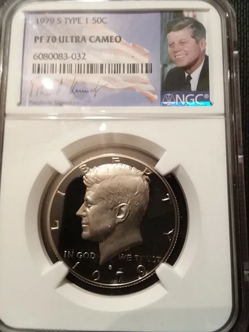 1979-S TYPE 1 NGC PF70 ULTRA CAMEO KENNEDY HALF *** RARE PERFECT PROOF *** Cover