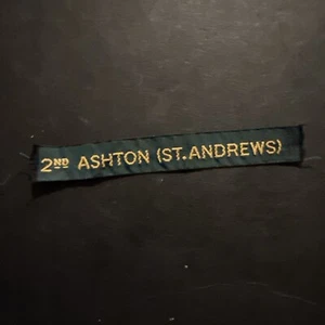 UK Scout Association, 2nd Ashton (St. Andrews) Lancashire Scout Group Nametape - Picture 1 of 4