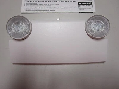 COOPER APEL ALL-PRO THERMOPLASTIC LED EMERGENCY LIGHT - WHITE - NEW - Image 1 of 4