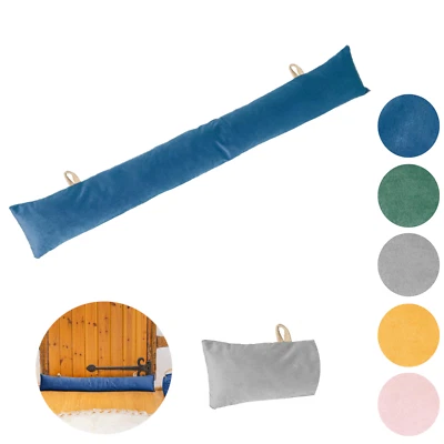 1x/2x Samt Zugluftstopper Stoff Tür Zugluftstopper Kissen 80cm x 12cm - Bild 1 von 3