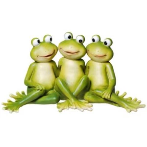 group of 3 frogs sitting - Picture 1 of 1