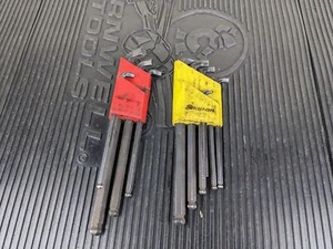 #bg818 Snap On metric sae stubby ball hex wrench sets allen AWMBS9 AWBS13 - Picture 1 of 14