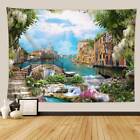 3D Large Green Forest Wall Hanging Backdrop Tapestry Blanket Bedspread Wall Art