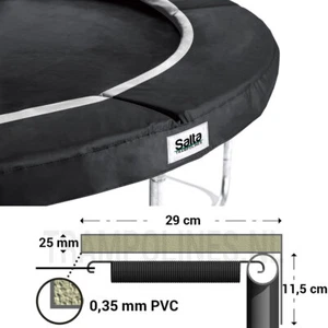 Salta Trampolin Randabdeckung 360-366 cm Schwarz Federabdeckung Trampoline - Bild 1 von 1