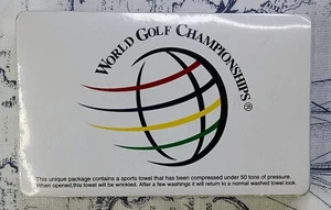 World Golf Championships Promo Compressed Magic Towel American Express Sealed - Imagen 1 de 2