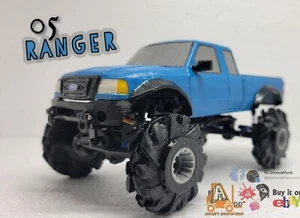 AXIAL SCX24 2005 FORD RANGER 4X4 MUD TRUCK HARD BODY SHELL & CHASSIS MOUNT PARTS - Picture 1 of 12