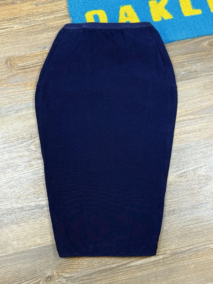 Женская юбка-карандаш Rick Owens Performa F/W 20 синяя хлопковая вискоза размер IT: 44 - Изображение 1 из 4