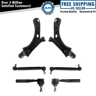 Front Steering & Suspension Kit Fits 2016-2019 Fiat 500X 2015-2018 Jeep Renegade - Image 1 of 4