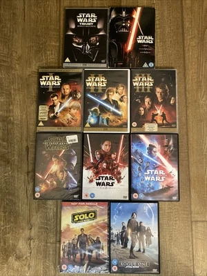 Star Wars All 11 Movies Plus Bonus Material DVD Collection (Some Sealed) - Image 1 of 4