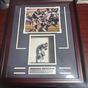 Jason Witten handsigniertes Foto gerahmt mit Figur 24x19,5x4 handsigniert - Bild 1 von 6