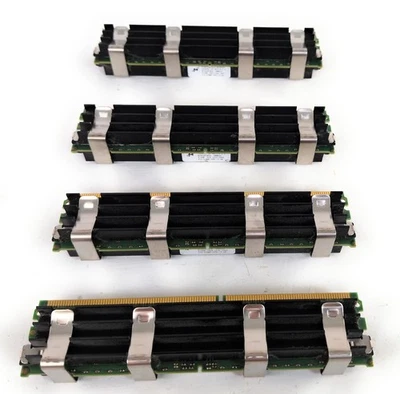 Apple Mac Pro Memory Micron 2GB (4X512MB) DDR2-667 MT9HTF6472JY-667B4D3 FBDIMM - Image 1 of 4