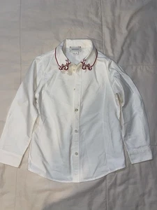Boys Gucci Embroidered Dress Shirt Size 5 - Picture 1 of 8
