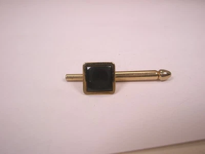 SINGLE(1) 1/4" Gray MOP Square Vintage SWANK Formal Tuxedo Prom Shirt Stud c198 - Image 1 of 4