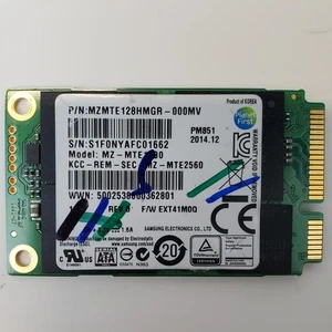 Samsung MZ-MTE1280 128GB mSATA SSD | Grade A | 8241 - Picture 1 of 2