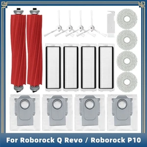 Main Roller Brush Filter Bag For Roborock P10 / Q Revo Robot Vacuum Cleaner Kit - Picture 1 of 59
