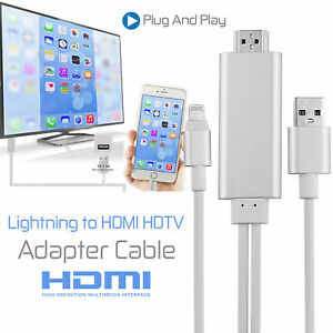 HDMI cable AV to TV Cable 1080P USB Charger For iPhone 11Pro X XR XS