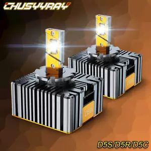 For GMC Sierra 2500 3500 HD 2016-2019 D5S D5R LED Headlight Bulbs Kit High-Low - Picture 1 of 12