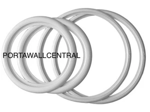 Zestaw 4 białych pierścieni ściennych Atlas 2x16 - 2x15 duży motocykl personalizacja #73 - Zdjęcie 1 z 4