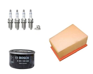 Kit de servicio compatible con bujías de filtro de aceite de aire Bosch Renault Kangoo KW0/1_ 1.6 16v - Imagen 1 de 5
