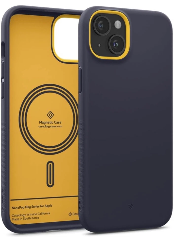 iPhone 15 Plus Case Caseology Nano Pop Mag Colour:Blueberry Navy ACS06677 - Image 1 of 4