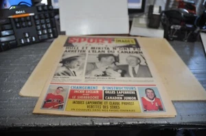 Sport images 1968 vol 2 no 30 newspaper hockey nhl colour poster jean beliveau + - Picture 1 of 15