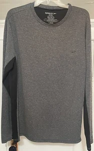 Speedo Men’s  Gray/Black Long Sleeve Shirt Size Large L - Picture 1 of 4