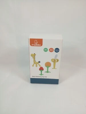 Teething Toys (4 Pack)-ANGELBLISS Baby Teething Toys Set/Baby teether chew Toys - Image 1 of 4