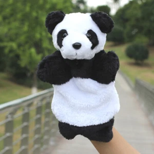 Cute Panda Hand Puppet Baby Kids Children Soft Doll Plush Preschool Toys - Picture 1 of 4