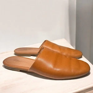 Scarpe slip-on Madewell The Cory Mule in pelle marrone AK329, taglia 7,5 usate in ottime condizioni - Foto 1 di 8