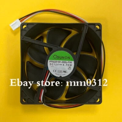 SUNON PF92251B1-000U-F99 9025 DC12V 4.7W 9CM 3-Pin ball cooling fan - Image 1 of 2