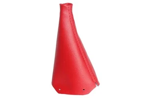 Fits 02-06 Mini Cooper Real Leather Manual Shift Boot Red - Imagen 1 de 5