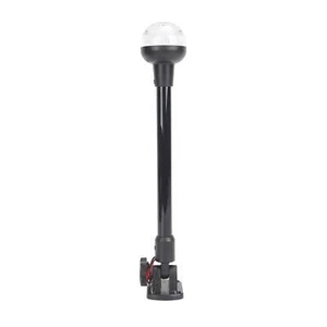 Marine White Fold Down All-Around Boat Pole Light, NEW - Picture 1 of 6