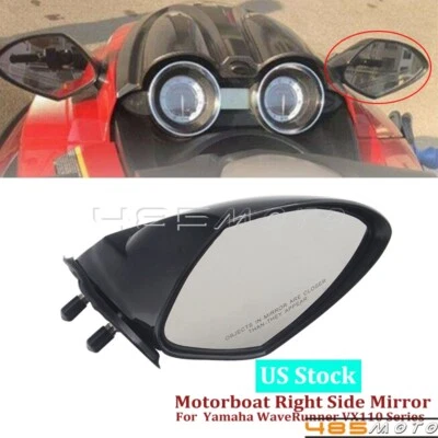 Motorboat Right Rearview Mirror For Yamaha WaveRunner VX1100 Deluxe/Sport/Cruise - Image 1 of 4