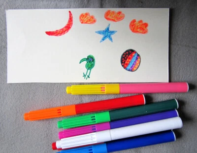 GRAFIX Magische Filzstifte für kreatives Malen und Zeichnen • Set mit 8 Farben