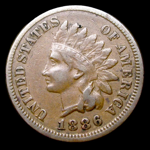 1886 Indian Cent Penny ----  Nice Coin ---- #QQ879 Cover