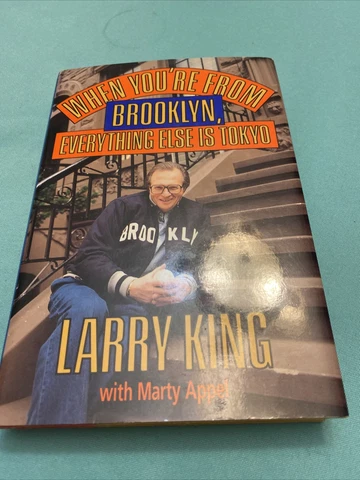 SIGNED Larry King Brooklyn Tokyo Book 1st Ed/1st Print HC DJ Autographed Cover