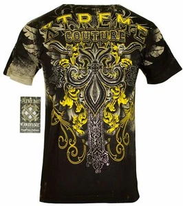 XTREME COUTURE by AFFLICTION Men's T-Shirt SALVATION Tattoo Biker MMA S-5XL - Picture 1 of 6