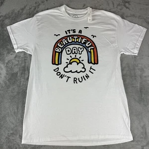 Camiseta DOM Para Hombre Talla Mediana It's a Beautiful Day Manga Corta 100% Algodón Nueva Con Etiquetas - Imagen 1 de 9