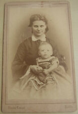 CdV-Foto BERLIN (Franz Knopf) um 1878: Mutter mit Kind (Paul BANK)
